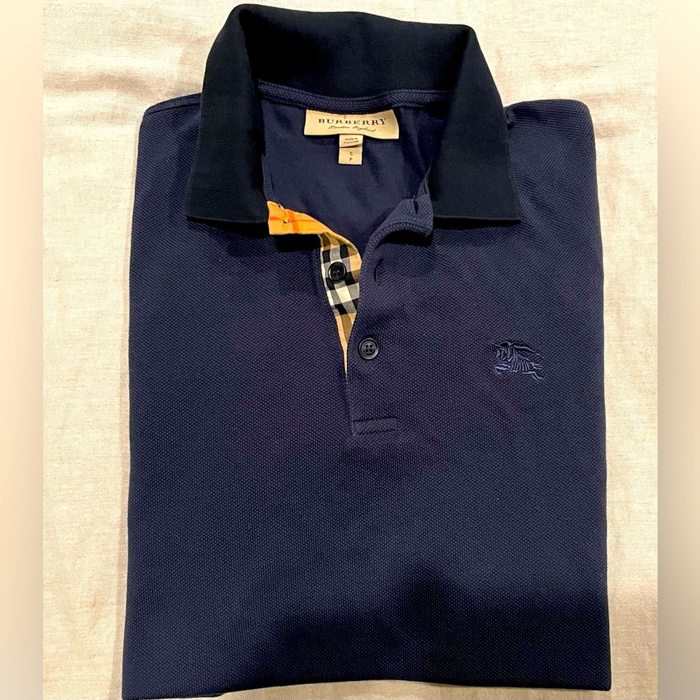 Burberry Mens Cotton Polo